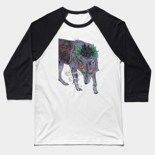 Journeying Spirit (Wolf) Baseball T-Shirt